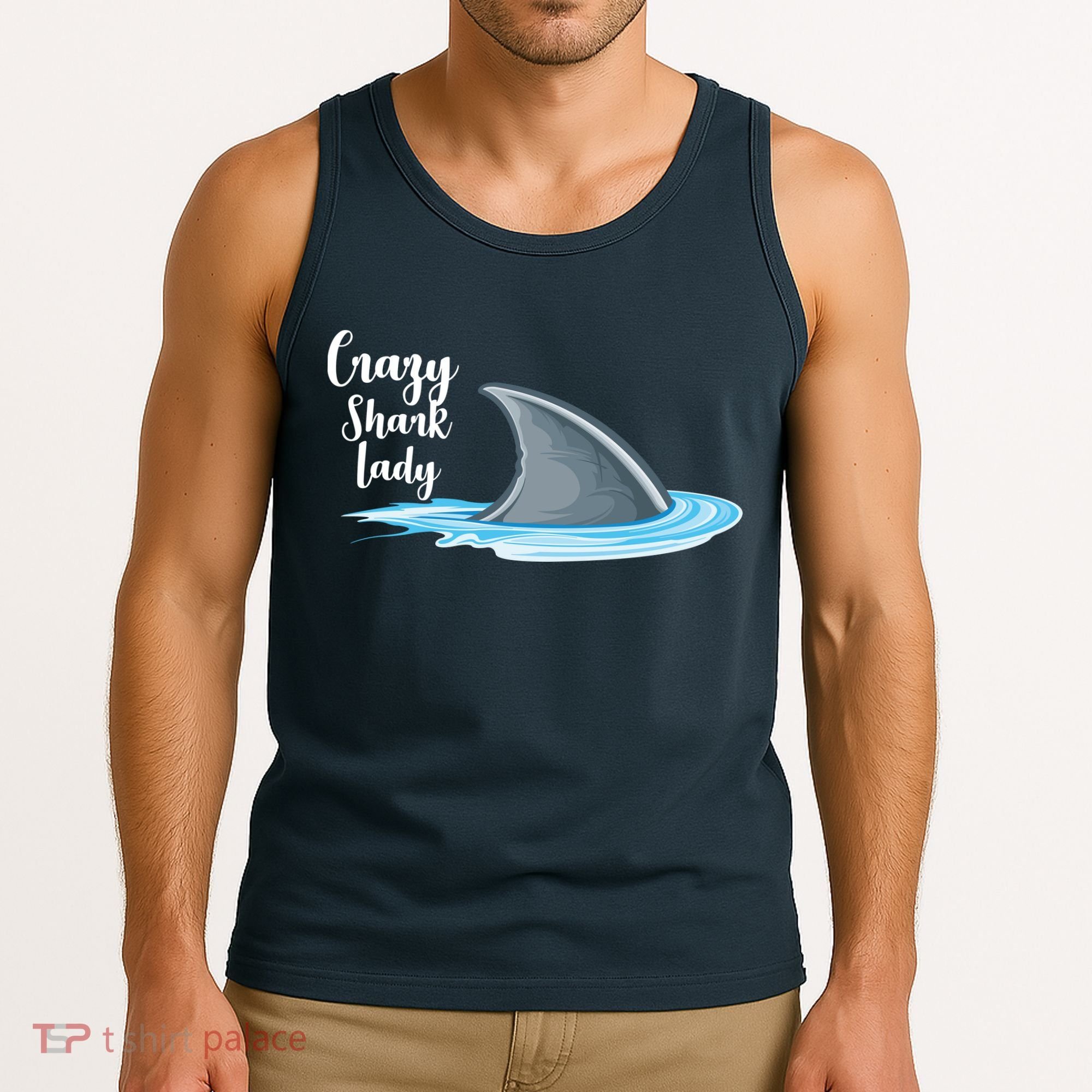 Crazy Shark Lady Tank Top