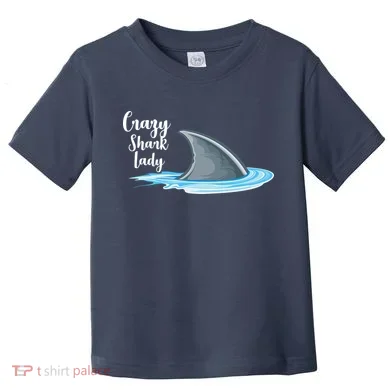 Crazy Shark Lady Toddler T-Shirt