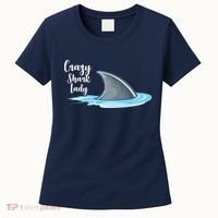 Crazy Shark Lady Women's T-Shirt thumb 0
