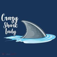 Crazy Shark Lady Kids Sweatshirt thumb 2