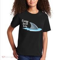 Crazy Shark Lady Kids T-Shirt thumb 2
