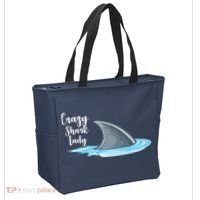 Crazy Shark Lady Tote Bag thumb 2