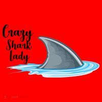 Crazy Shark Lady Santa Hat thumb 1