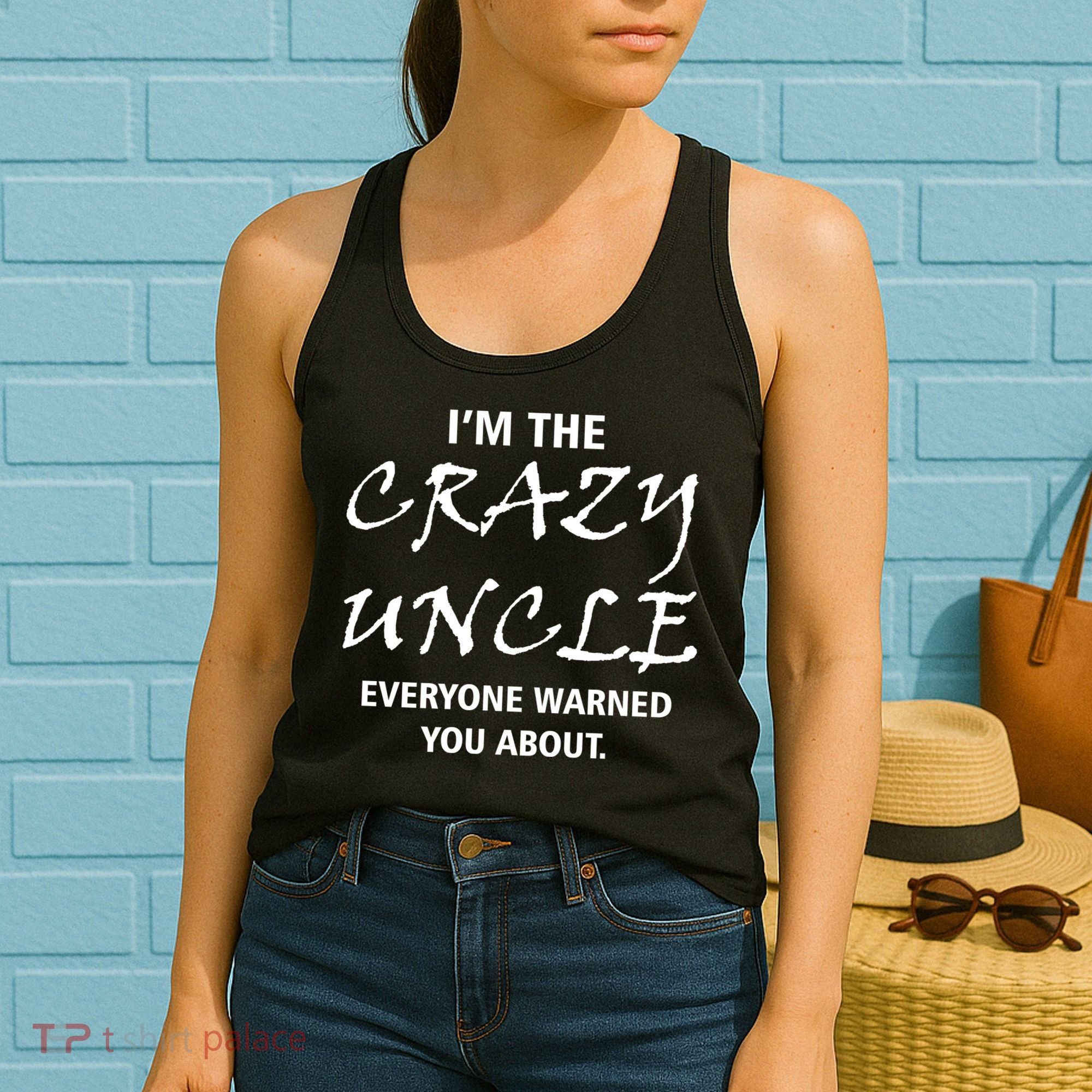 Crazy Uncle - Handle With Care Funny Women's Tank Top