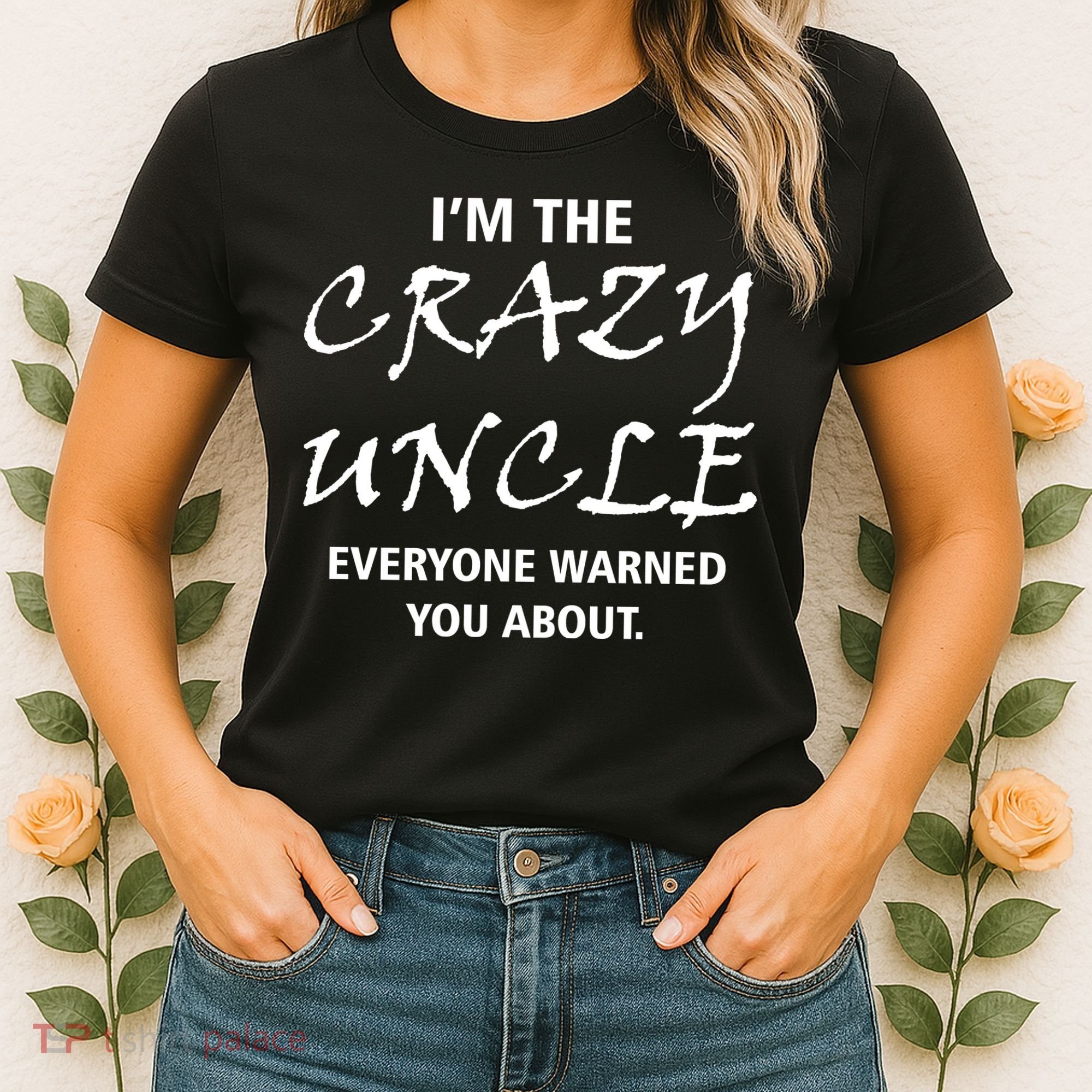 Crazy Uncle - Handle With Care Funny Women's T-Shirt