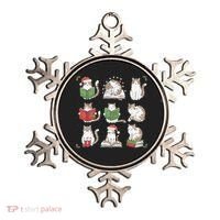 Cat Reading Book Funny Christmas Cat Book Lover Librarian Ornament thumb 0