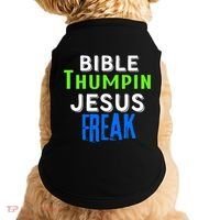 Christian Religious Bible Thumpin Jesus Freak Faith Doggie Tank thumb 0