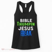 Christian Religious Bible Thumpin Jesus Freak Faith Women's Tank Top thumb 0