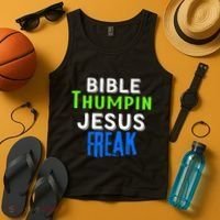 Christian Religious Bible Thumpin Jesus Freak Faith Tank Top thumb 4