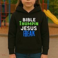 Christian Religious Bible Thumpin Jesus Freak Faith Kids Hoodie thumb 3
