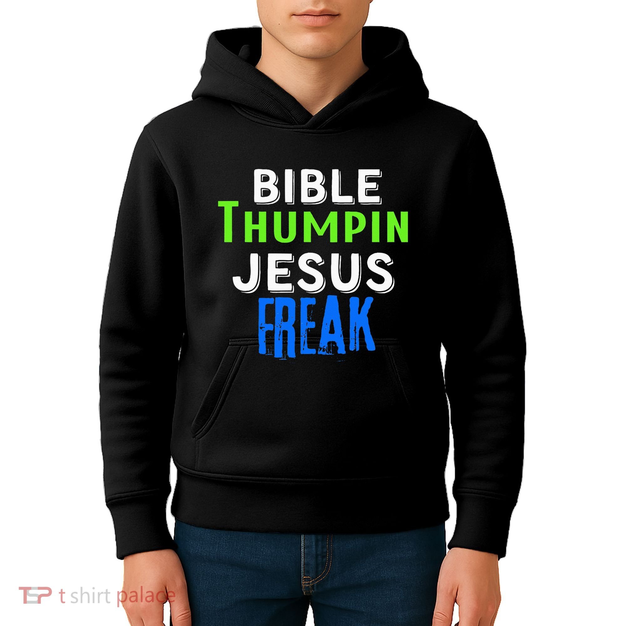 Christian Religious Bible Thumpin Jesus Freak Faith Kids Hoodie
