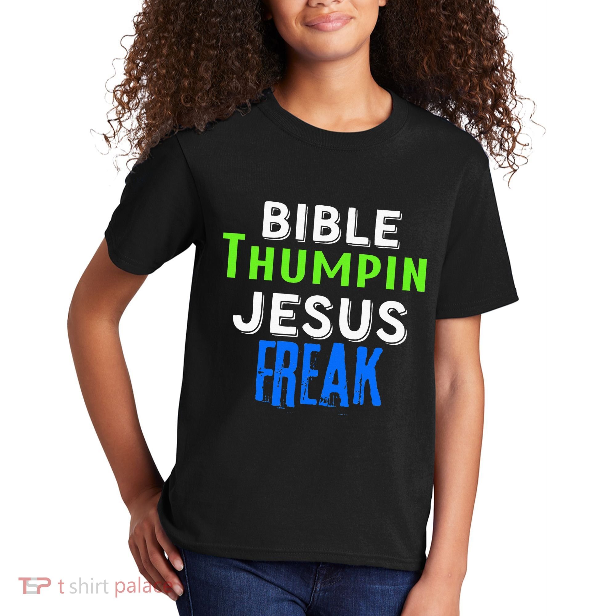 Christian Religious Bible Thumpin Jesus Freak Faith Kids T-Shirt