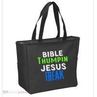 Christian Religious Bible Thumpin Jesus Freak Faith Tote Bag thumb 2