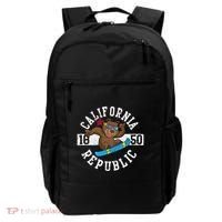 California Republic Bear Snowboarder Snowboarding Snowboard Cute Gift Backpack thumb 0