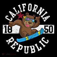 California Republic Bear Snowboarder Snowboarding Snowboard Cute Gift Coffee Mug thumb 5