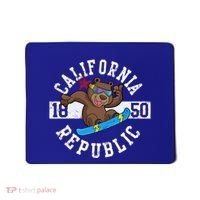 California Republic Bear Snowboarder Snowboarding Snowboard Cute Gift Mousepad thumb 0