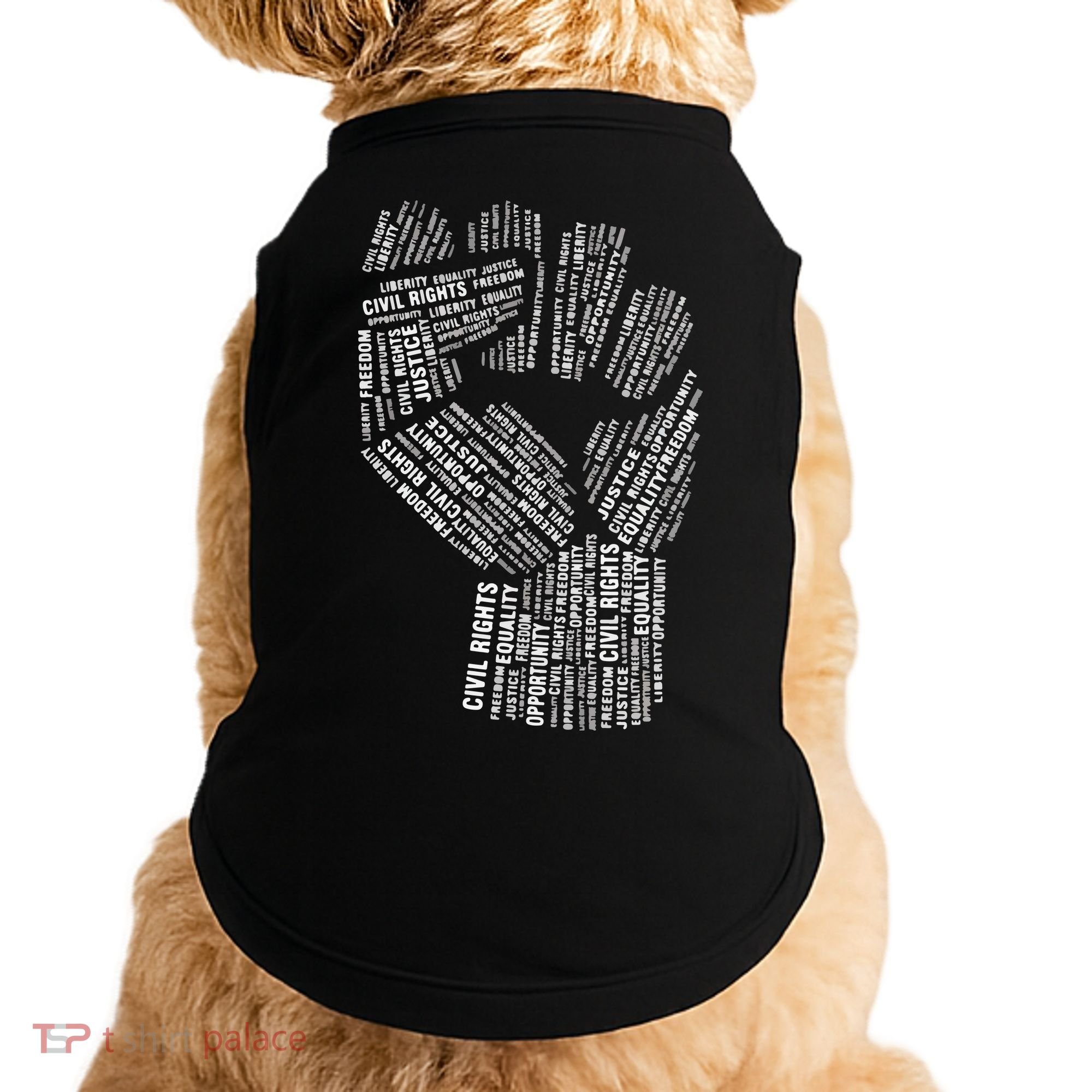 Civil Rights Black Power Fist March For Justice Doggie Tank