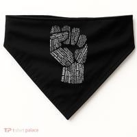 Civil Rights Black Power Fist March For Justice USA-Made Doggie Bandana thumb 0