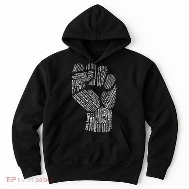 Civil Rights Black Power Fist March For Justice Hoodie