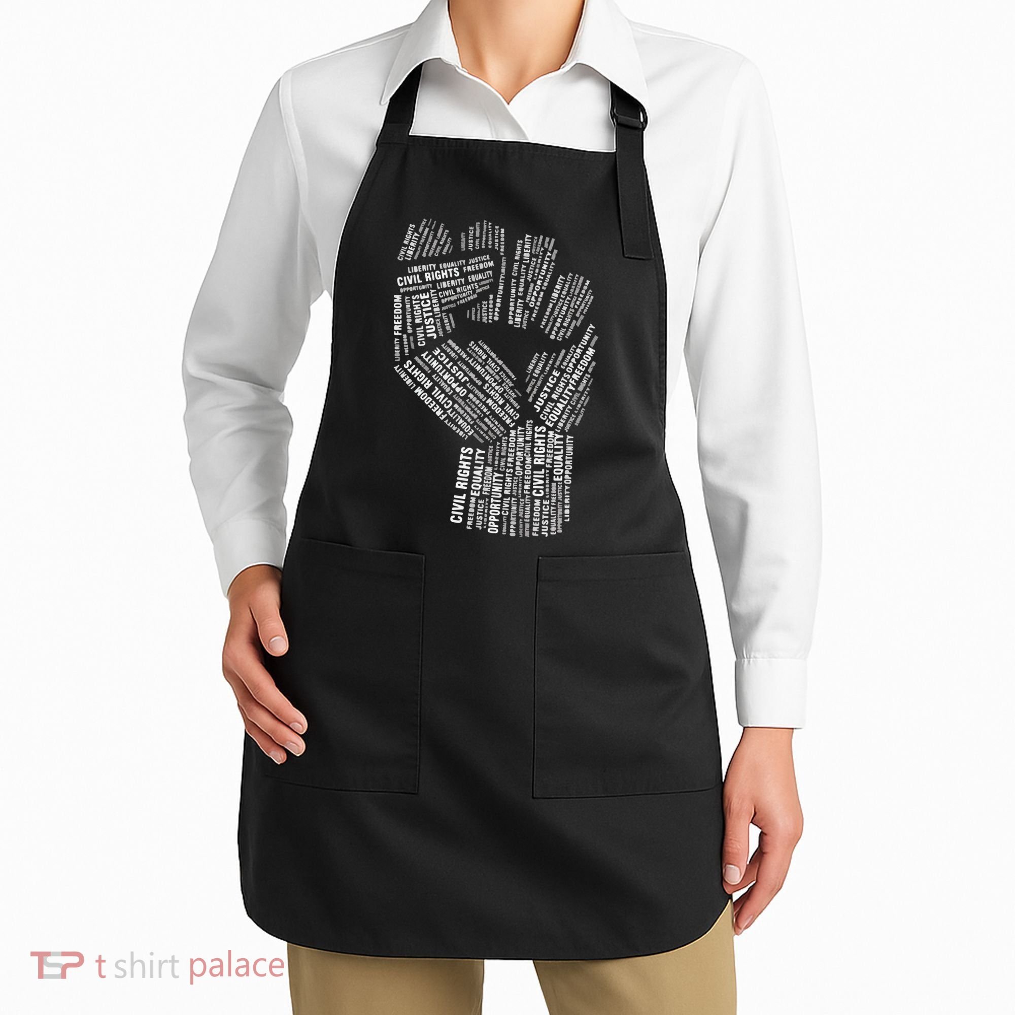 Civil Rights Black Power Fist March For Justice Apron