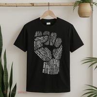 Civil Rights Black Power Fist March For Justice T-Shirt thumb 2