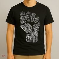Civil Rights Black Power Fist March For Justice T-Shirt thumb 3