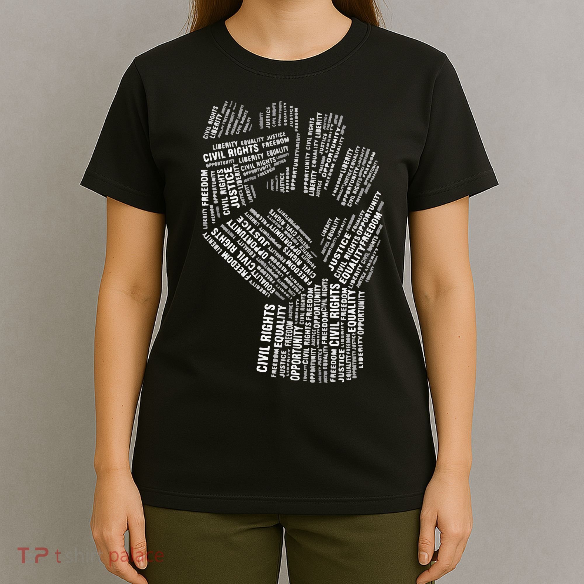Civil Rights Black Power Fist March For Justice T-Shirt