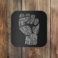 Civil Rights Black Power Fist March For Justice Coaster thumb 0