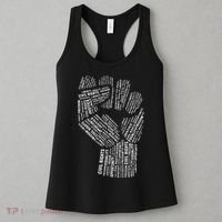 Civil Rights Black Power Fist March For Justice Women's Tank Top thumb 3