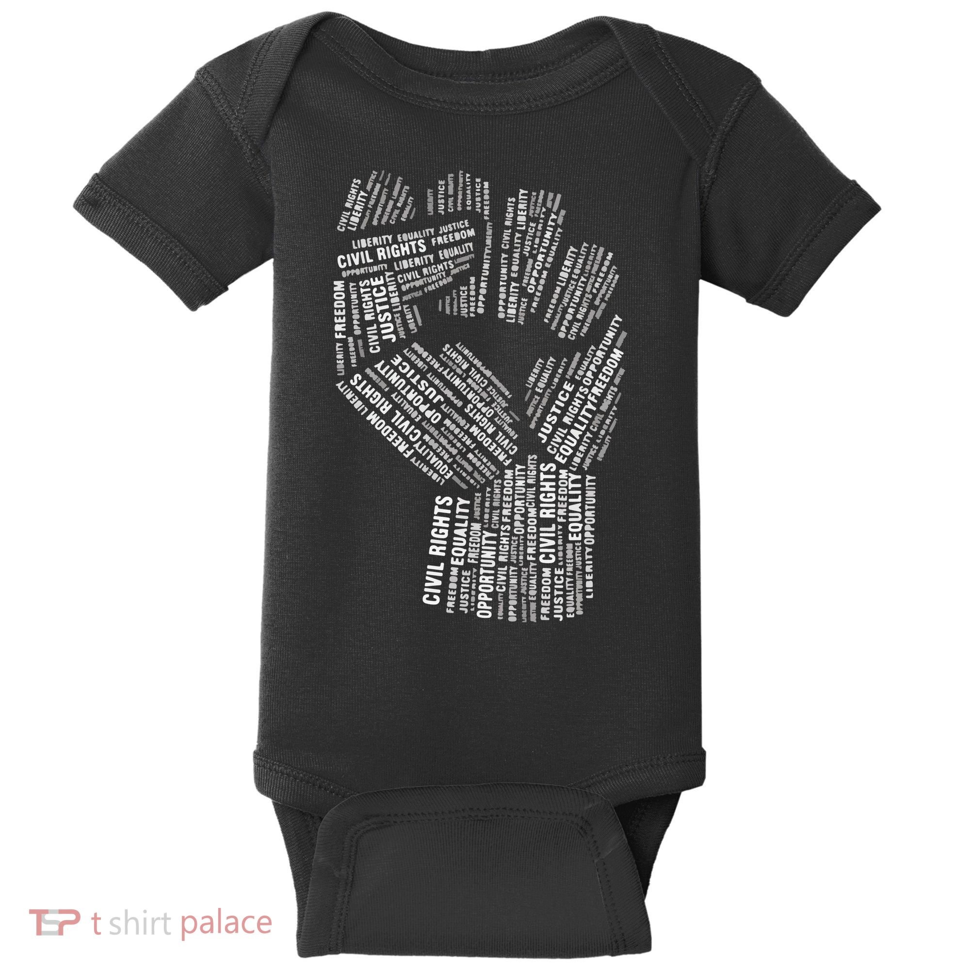 Civil Rights Black Power Fist March For Justice Baby Bodysuit
