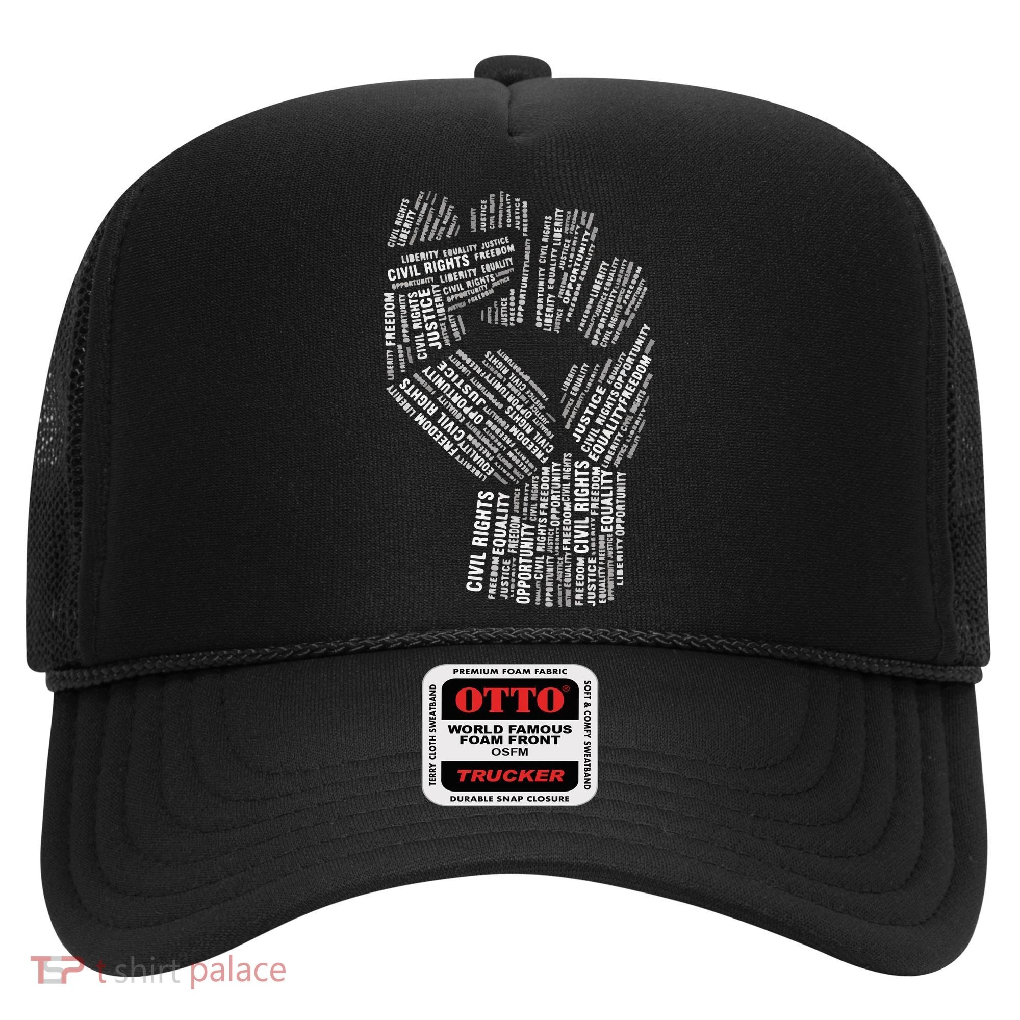 Civil Rights Black Power Fist March For Justice Hat