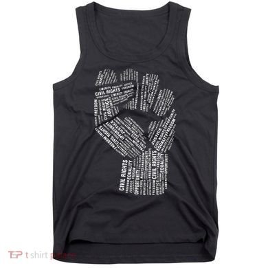Civil Rights Black Power Fist March For Justice Tank Top