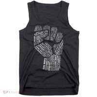 Civil Rights Black Power Fist March For Justice Tank Top thumb 0