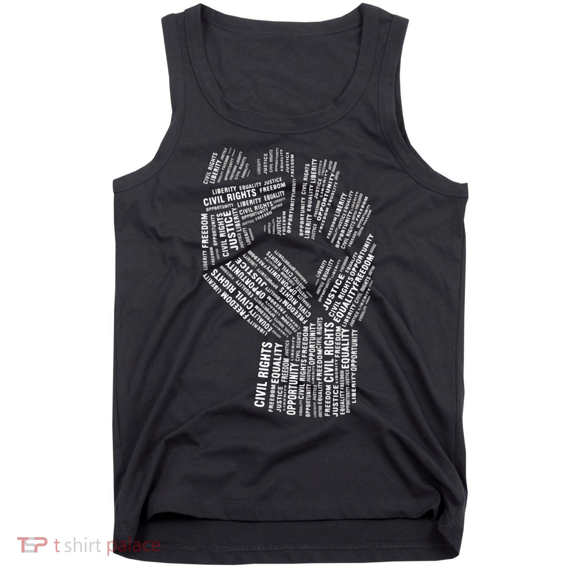 Civil Rights Black Power Fist March For Justice Tank Top