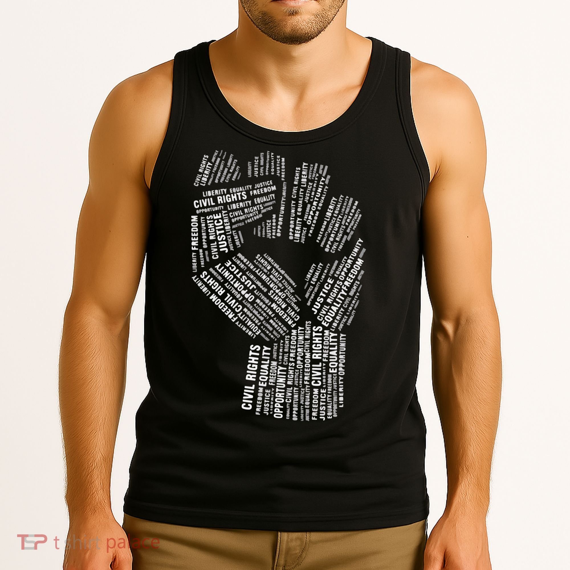 Civil Rights Black Power Fist March For Justice Tank Top