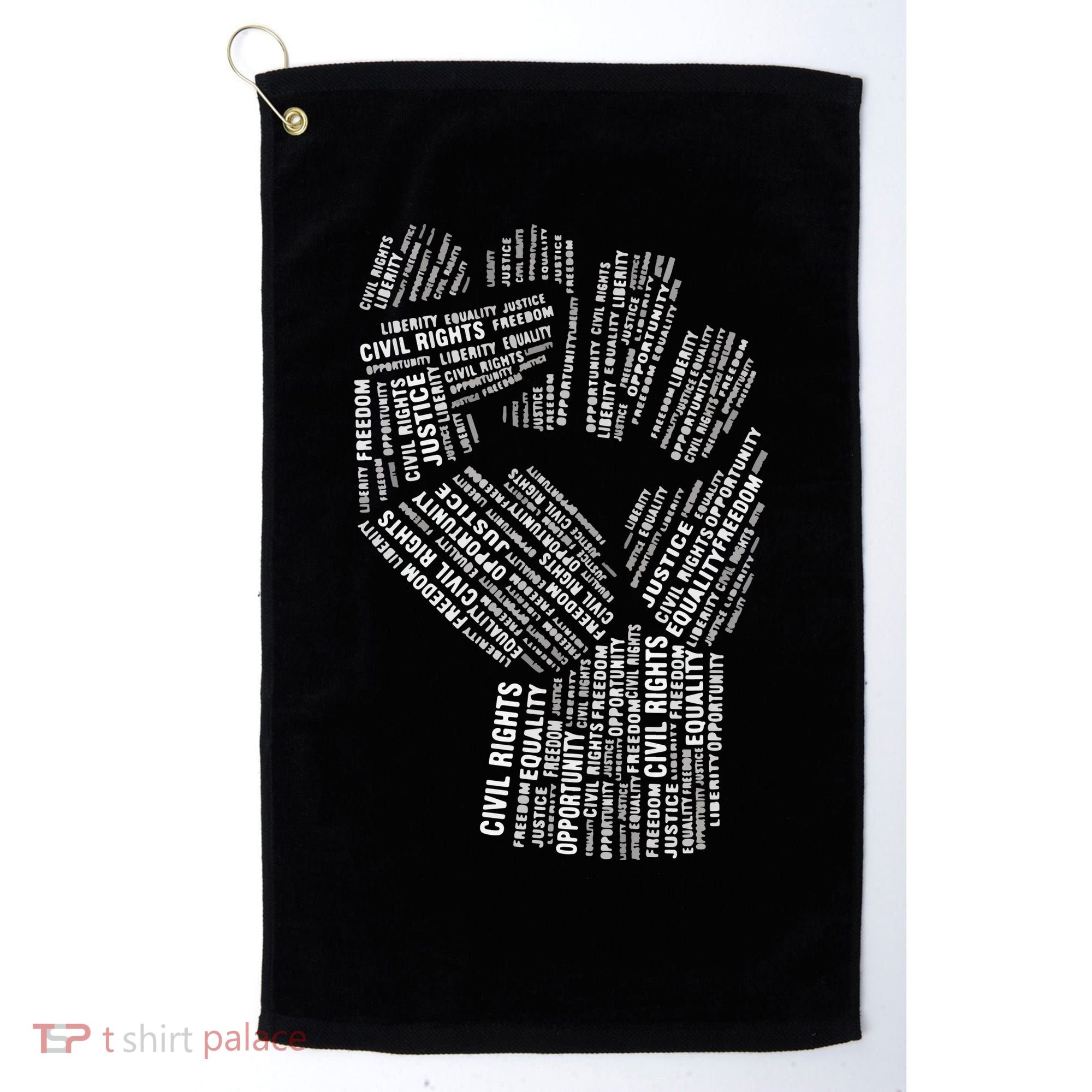 Civil Rights Black Power Fist March For Justice Golf Towel