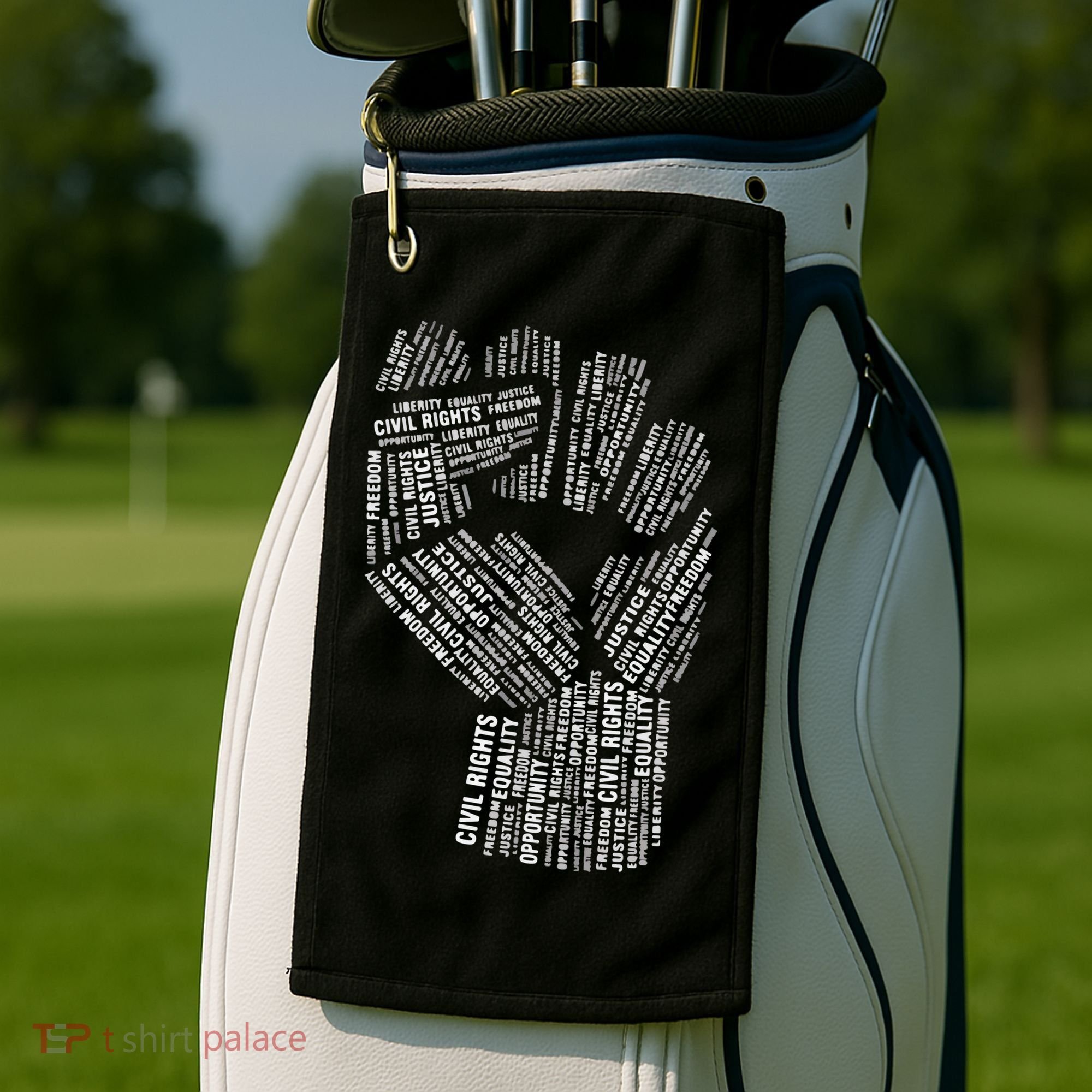 Civil Rights Black Power Fist March For Justice Golf Towel