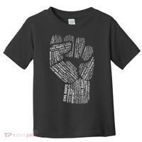 Civil Rights Black Power Fist March For Justice Toddler T-Shirt thumb 0