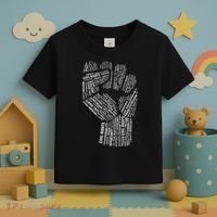 Civil Rights Black Power Fist March For Justice Toddler T-Shirt thumb 3