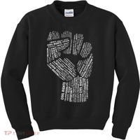 Civil Rights Black Power Fist March For Justice Kids Sweatshirt thumb 0