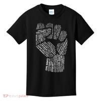 Civil Rights Black Power Fist March For Justice Kids T-Shirt thumb 0
