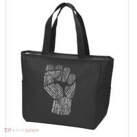 Civil Rights Black Power Fist March For Justice Tote Bag thumb 3
