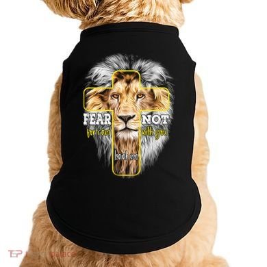 Christian Religious Bible Verse Sayings Lion Fear Scripture Doggie Tank
