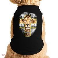 Christian Religious Bible Verse Sayings Lion Fear Scripture Doggie Tank thumb 0
