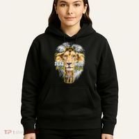Christian Religious Bible Verse Sayings Lion Fear Scripture Hoodie thumb 5
