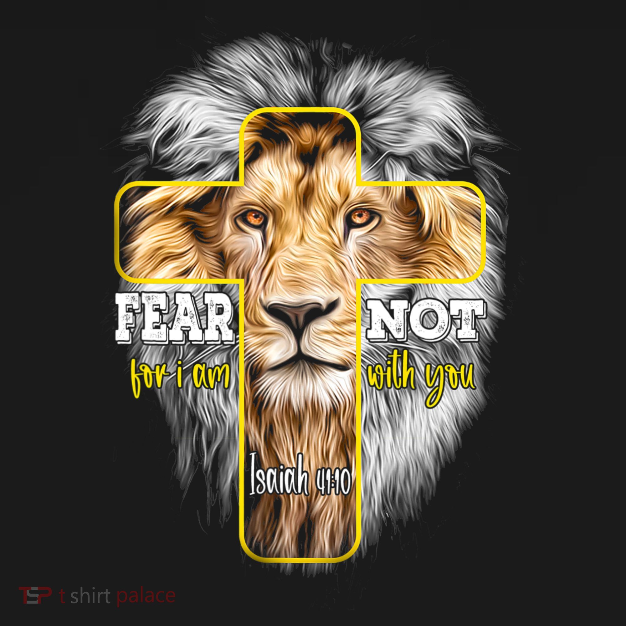 Christian Religious Bible Verse Sayings Lion Fear Scripture Hoodie