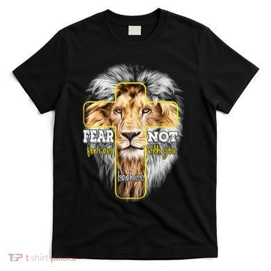 Christian Religious Bible Verse Sayings Lion Fear Scripture T-Shirt
