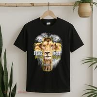 Christian Religious Bible Verse Sayings Lion Fear Scripture T-Shirt thumb 2