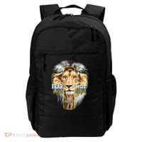 Christian Religious Bible Verse Sayings Lion Fear Scripture Backpack thumb 0
