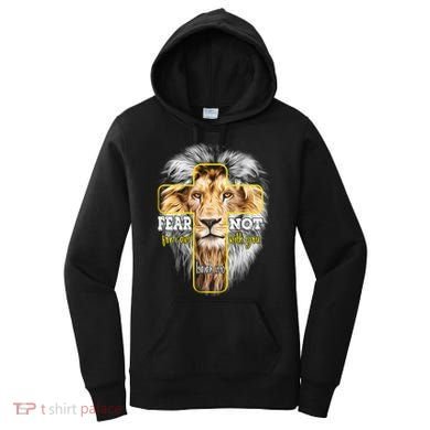 Christian Religious Bible Verse Sayings Lion Fear Scripture Women's Hoodie